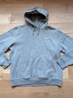 Nike Sportswear Club Pullover Fleece Hoodie Grey Men's XL